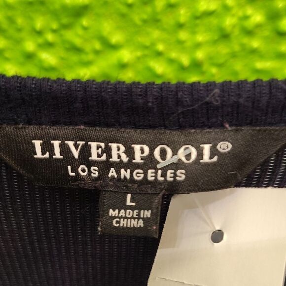 Liverpool Black Fitted Long Sleeve Blouse - Picture 2 of 3